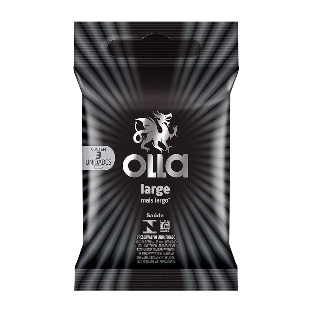 Preservativo Olla Large 3 Unidades