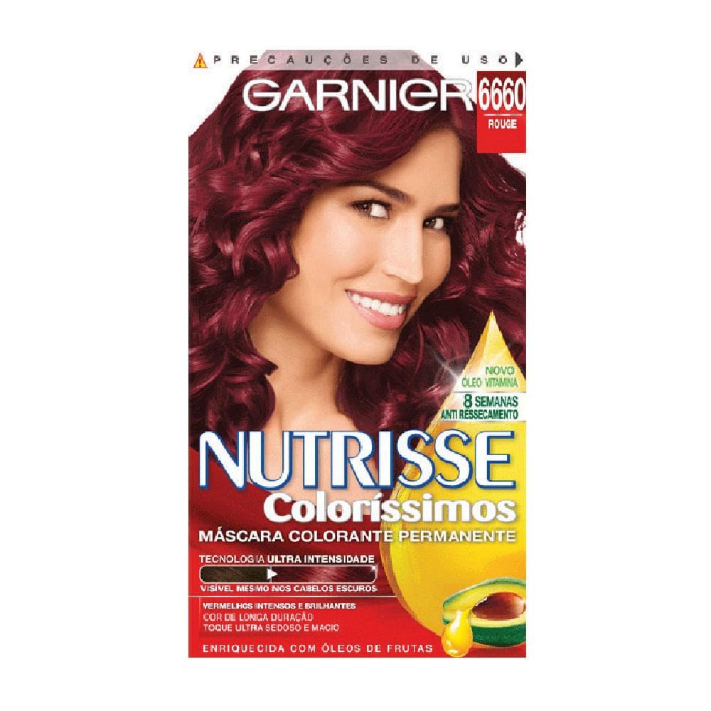 Tintura Creme Nutrisse Coloríssimos Garnier Rouge 6660 Kit