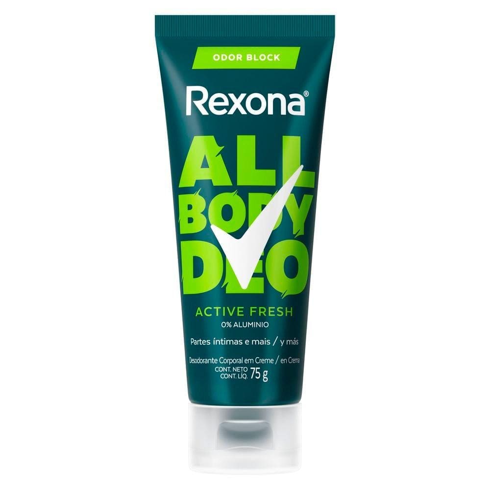 Desodorante Rexona Corporal All Body Deo Active Fresh Creme 75g