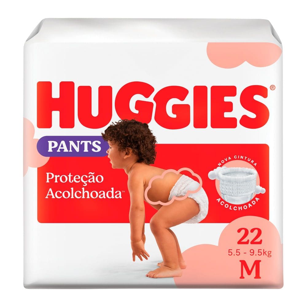 Fralda Roupinha Huggies Supreme Care Tamanho M Pacote Jumbo 22 Unidades Descartáveis