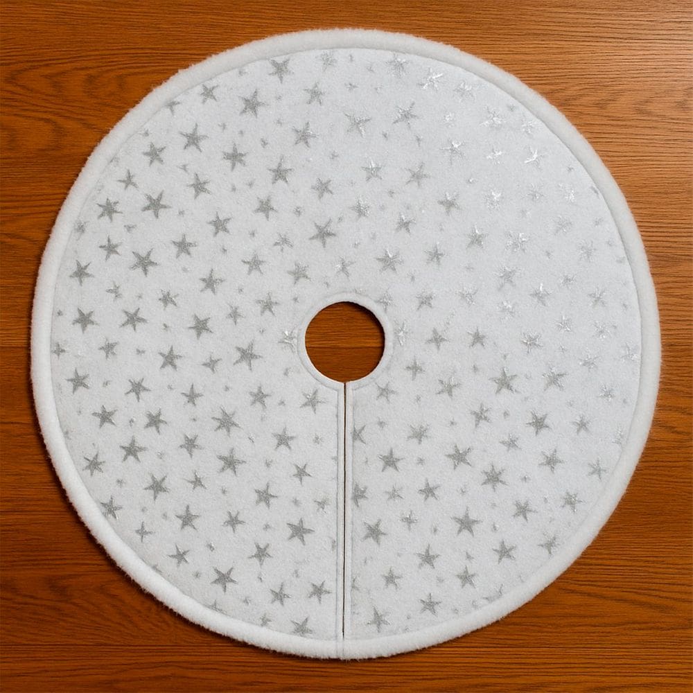 Saia Tapete Pelúcido Enfeite Base Para Árvore De Natal 60cm