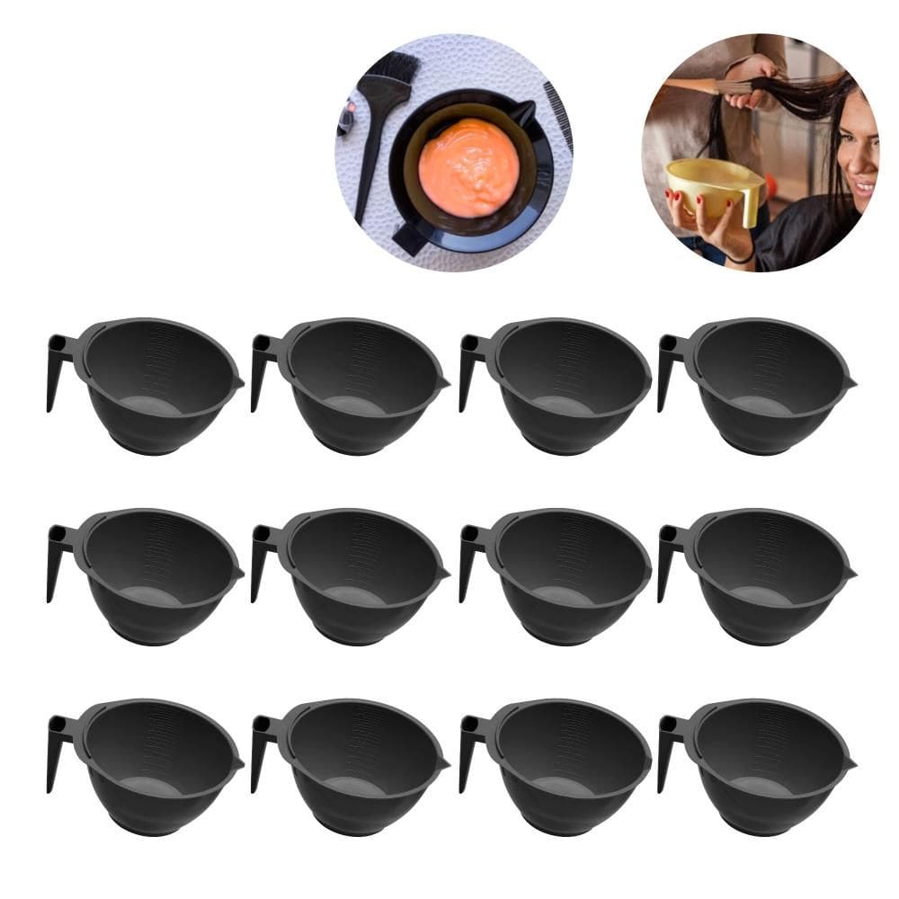 Kit 12 Cumbucas Coloração E Química C/ Suporte