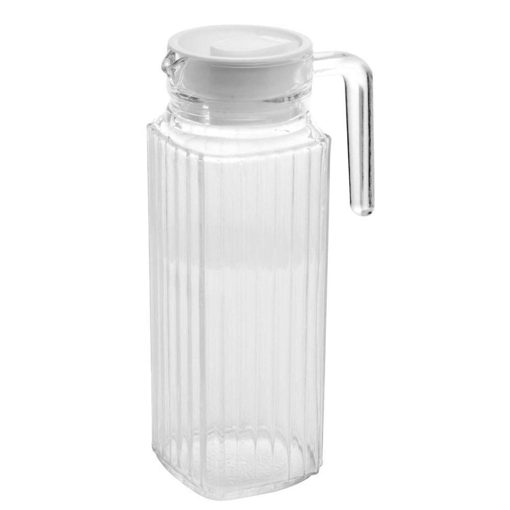 Jarra Porta De Geladeira 1l De Vidro Com Tampa Lyor