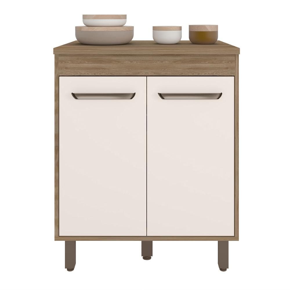 Balcão de Cozinha Barcelona Com Tampo 2 Portas 70 cm