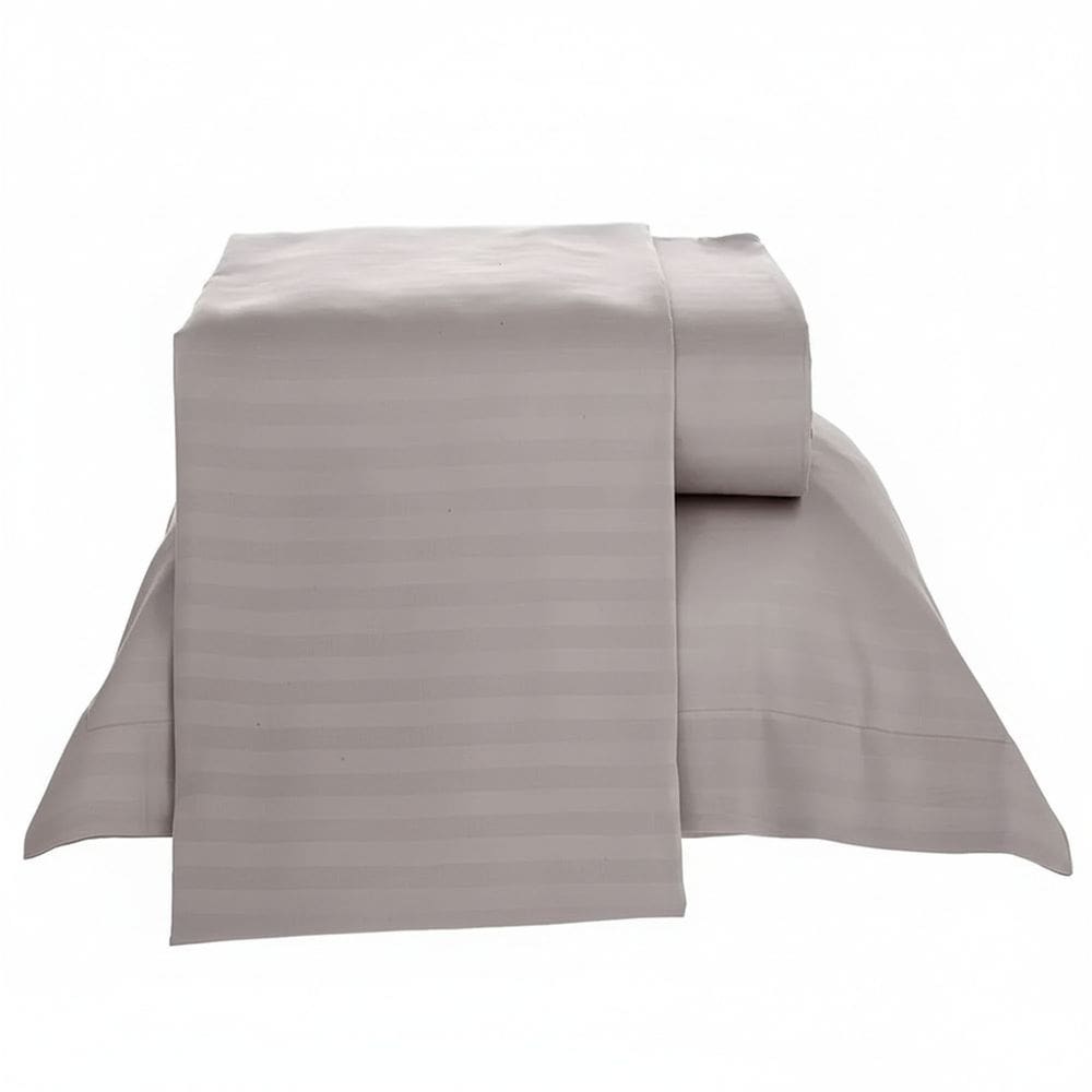 Jogo de Cama Solteiro Lepin Enxovais Stripe Rosè 3 Pçs (2lençois + 1Fronha)