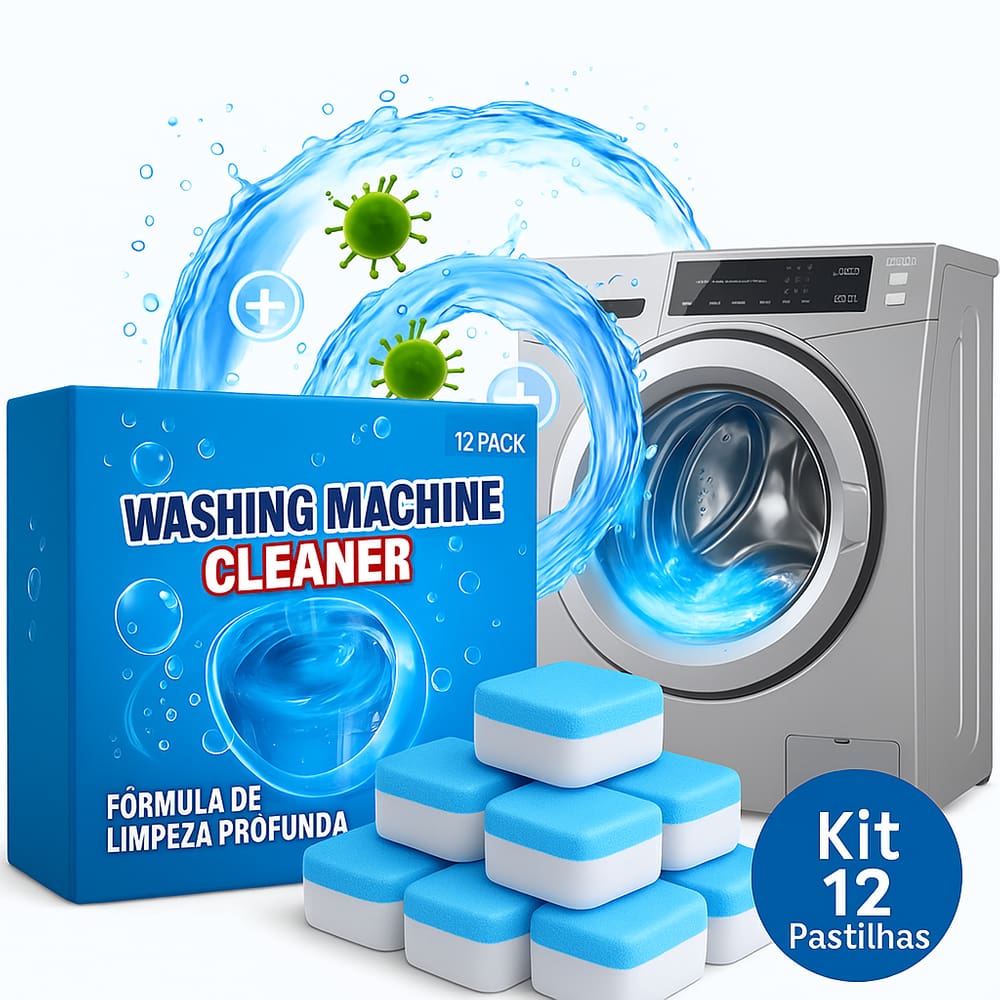 Pastilhas de Limpeza para Máquina de Lavar Roupas e Louças –