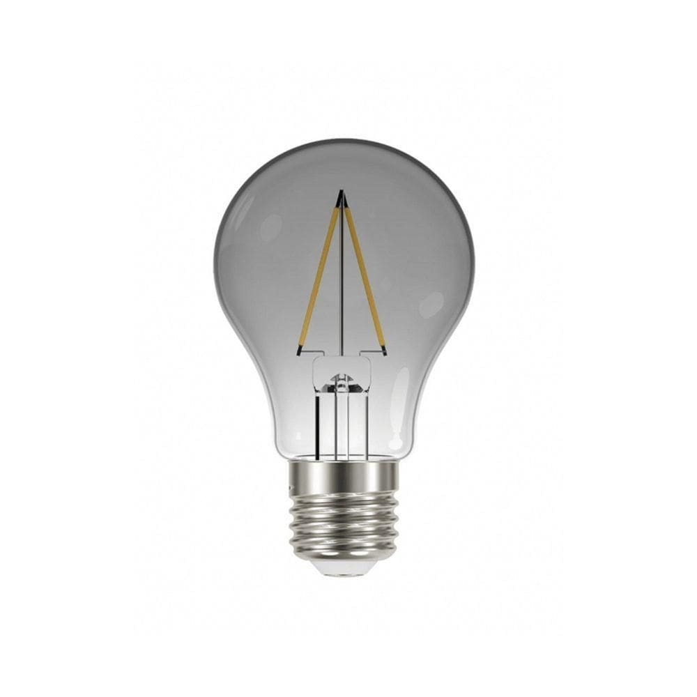 Lâmpada Led Taschibra Filamento Vintage A60 Fumê 3w E27 Bivolt