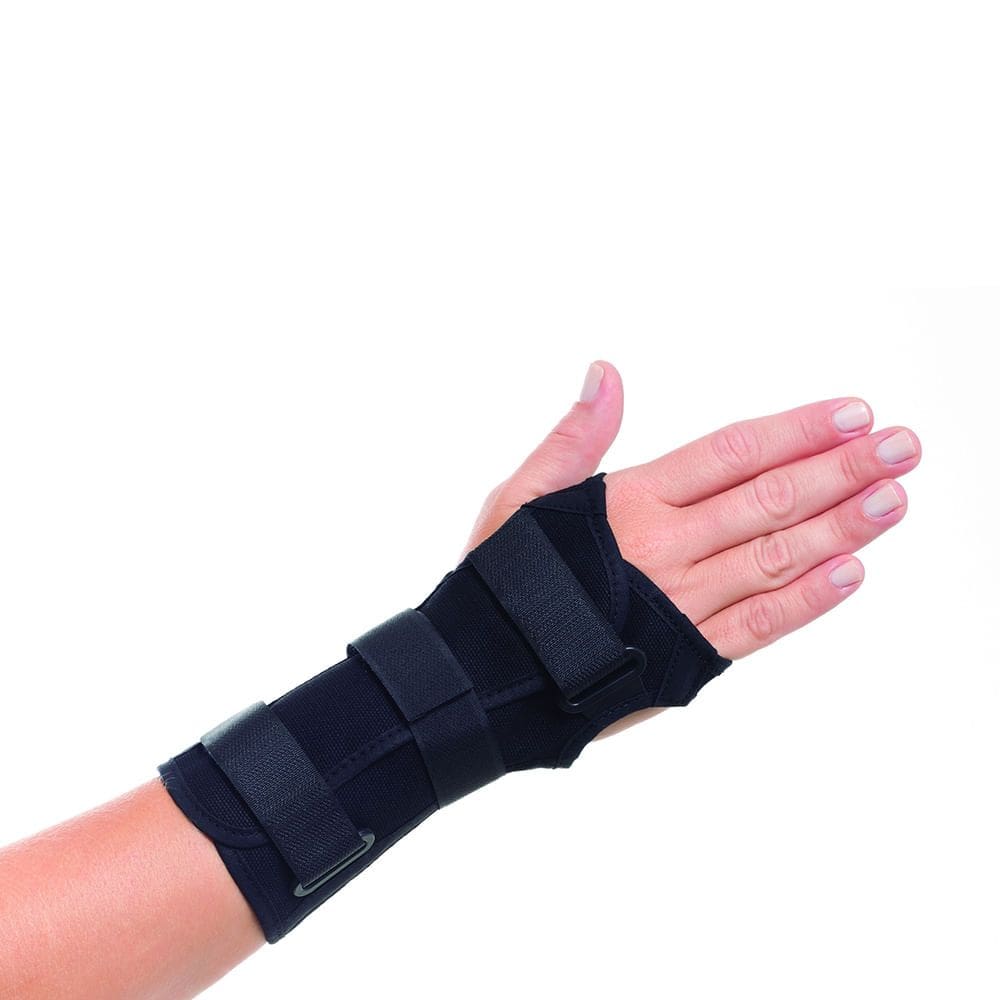 Órtese para Punho com Tala Mercur Bilateral Tamanho PP Cor Preto com 1 Unidade