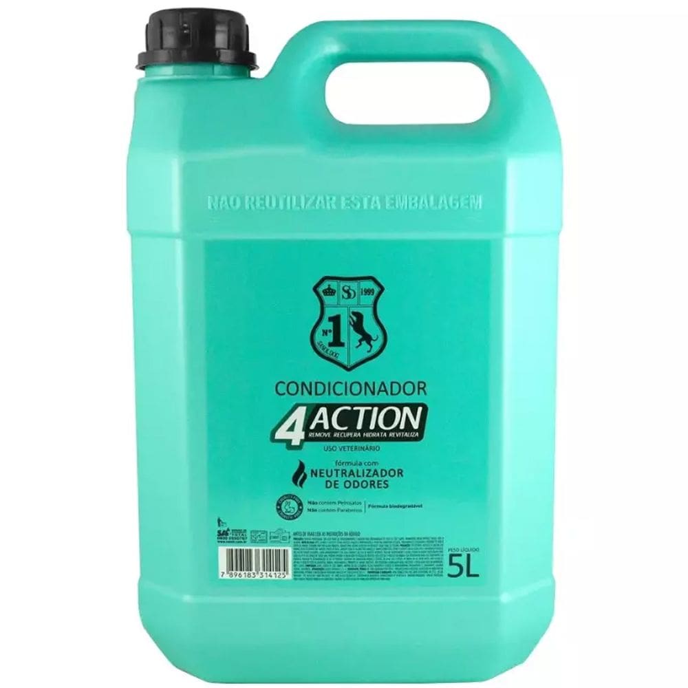 Condicionador Cães 5 Litros Neutralizador de Odores 4Action 5L