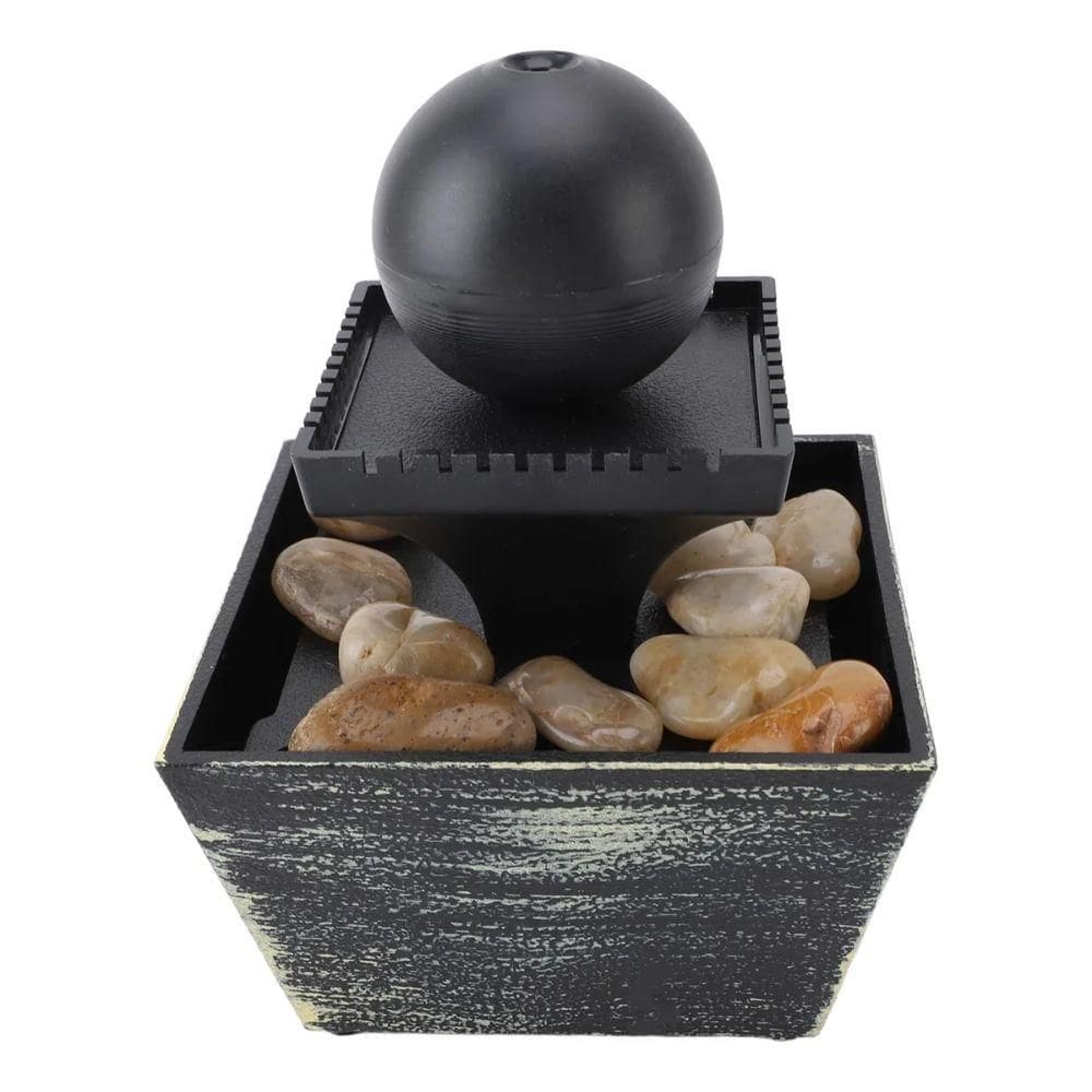 Mini Fonte Decorativa Led com Pedras Globo USB - Quanhe