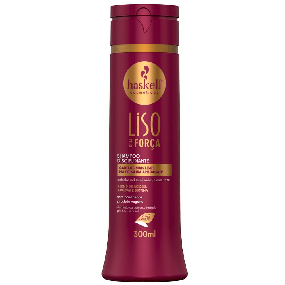 Shampoo Haskell Liso com Força 300ml