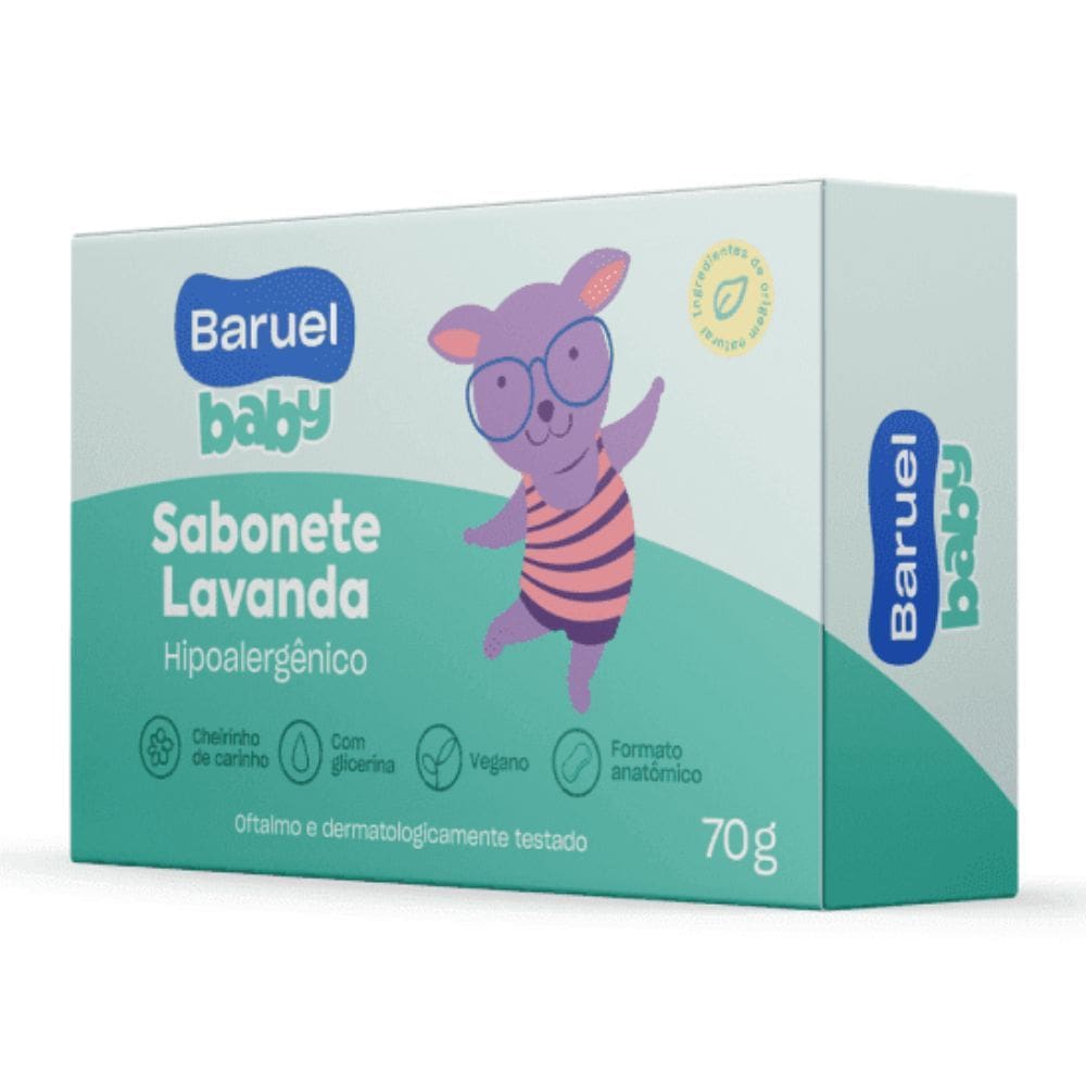 Sabonete Infantil Baruel Baby Lavanda 70g