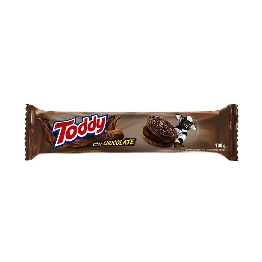 Biscoito Toddy Recheado Sabor Chocolate 100g