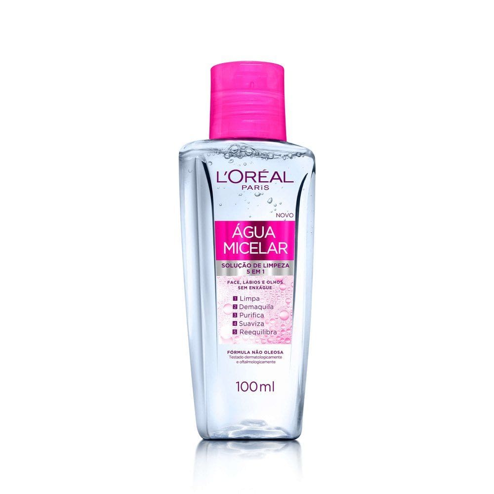 Água Micelar L`oréal Solução de Limpeza 5 em 1 100ml
