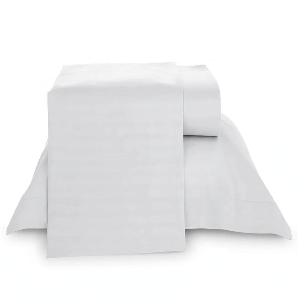 Jogo de Cama Queen Lepin Enxovais Stripe Branco 4 Pçs