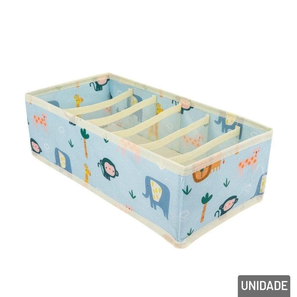 Organizador de Gaveta TNT 32,5x16,5cm 6 Divisórias - Tudo em Caixa