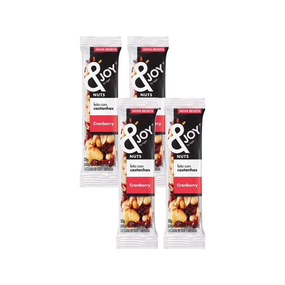Kit 2 Barra de Cereais &Joy Mixed Nuts Cranberry Caixa com 2 Unidades de 30g cada