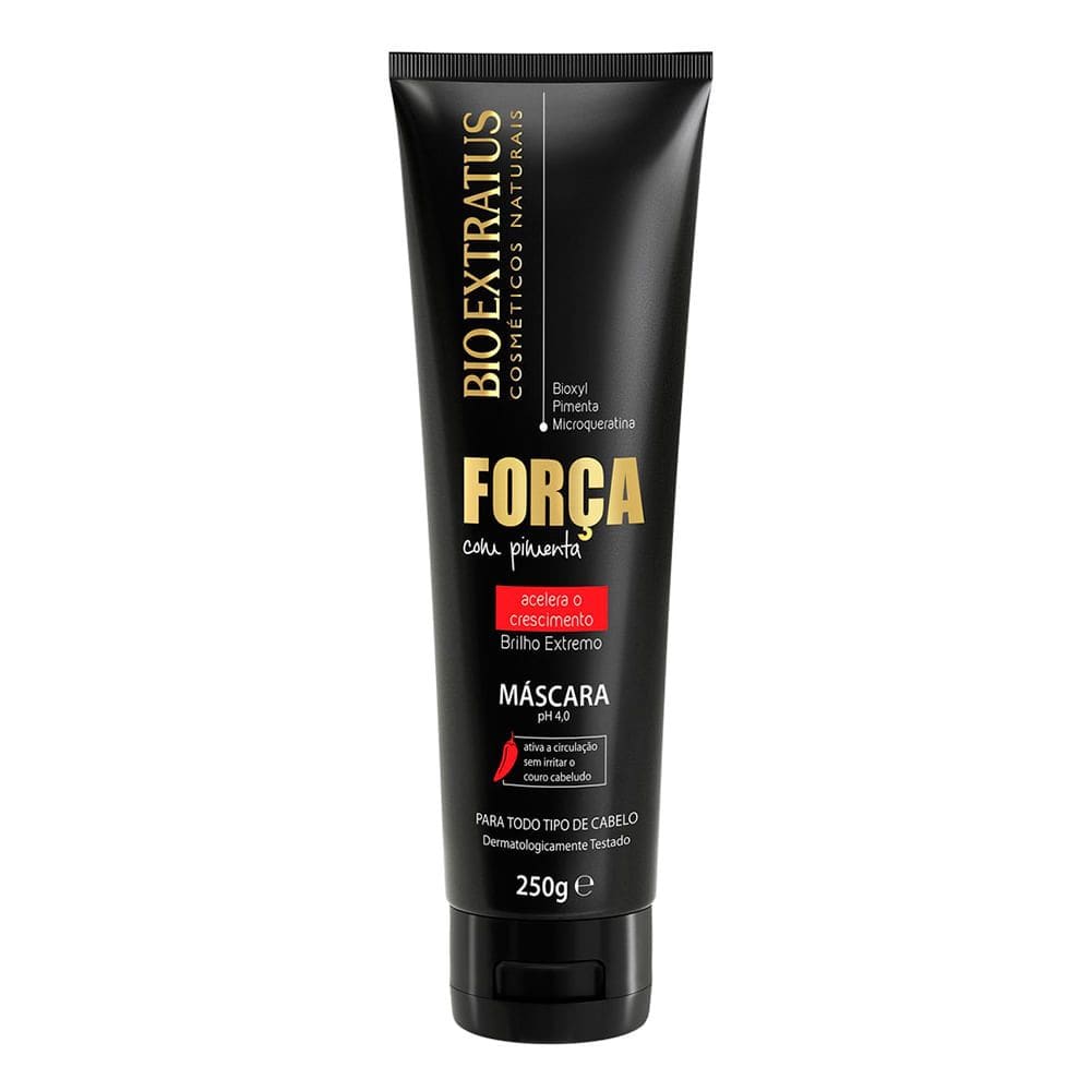 Máscara de Tratamento Bio Extratus Cosméticos Naturais Força com Pimenta com 250g