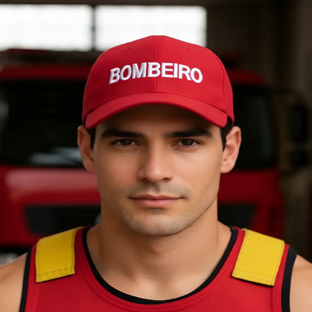 Boné De Bombeiro Fantasia Brincadeiras Carnaval Festas