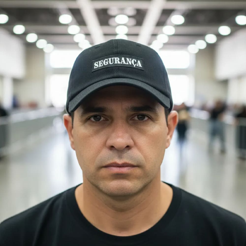 Boné De Segurança Bordado Cosplay Festas Eventos