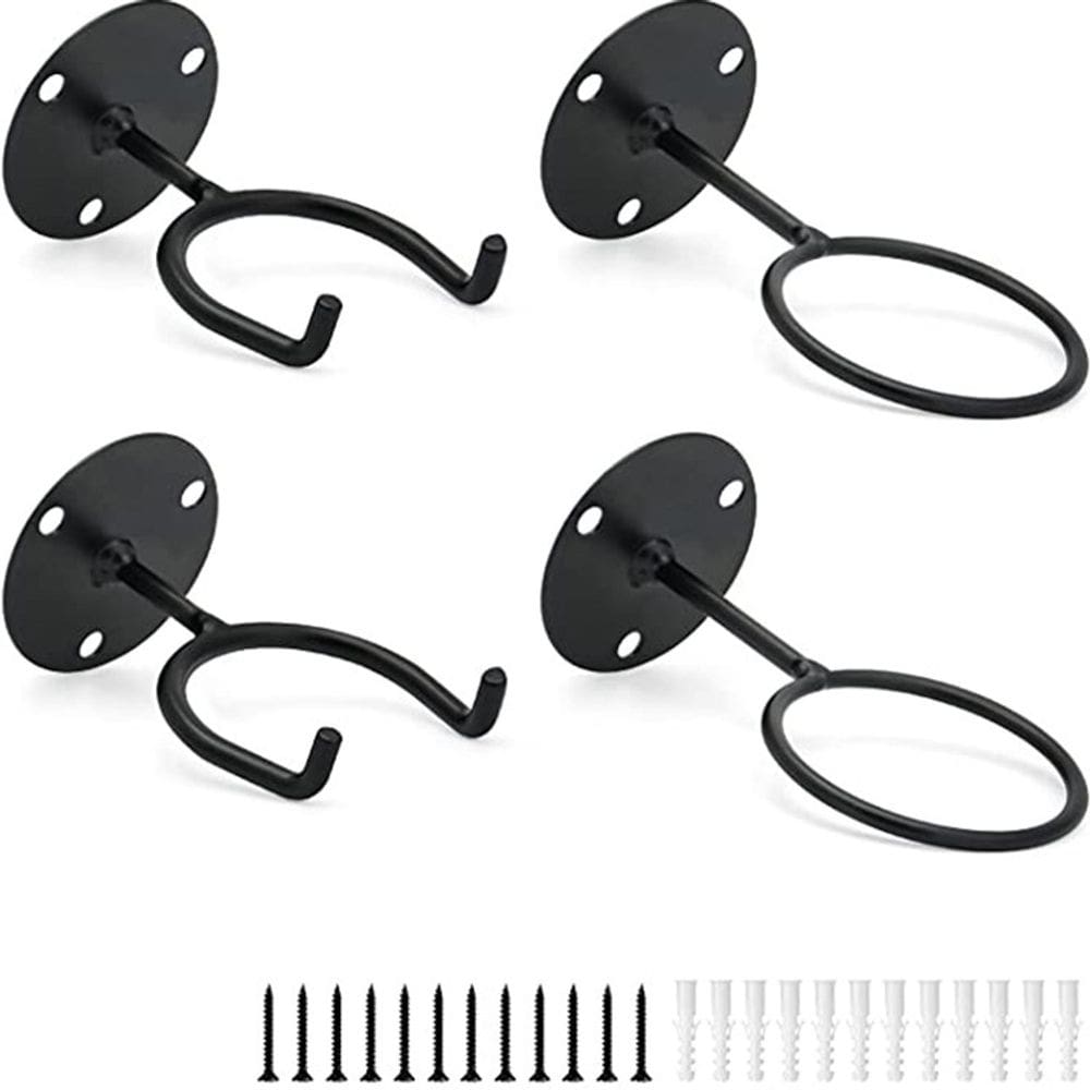 Suporte de bolas de beisebol e golfe montado na parede Iron Black