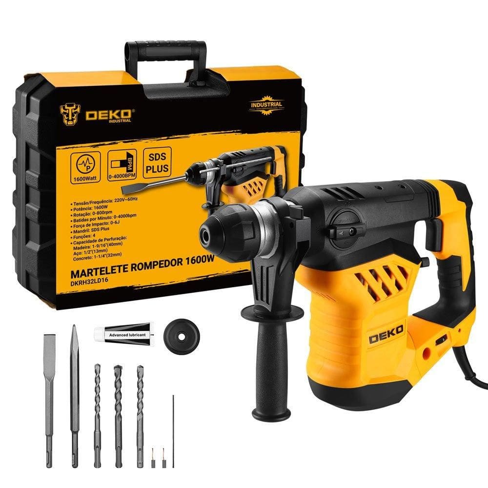 Martelete Profissional SDS-Plus 1600W