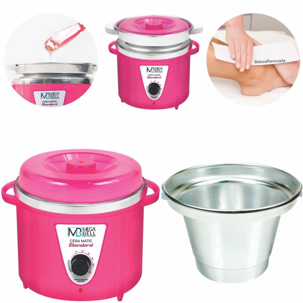 Panela Aquecedora De Cera Termocera Depilação + Refil 900G