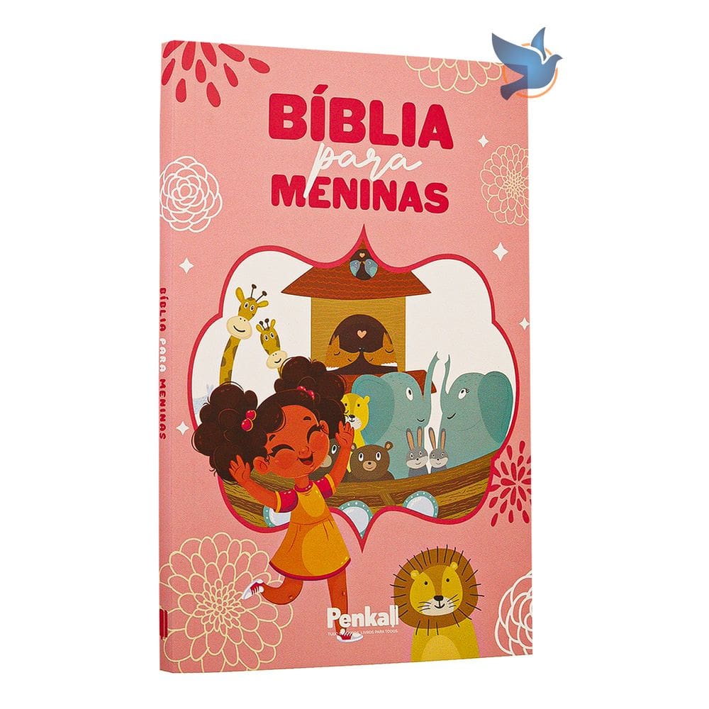 Bíblia Infantil Para Meninas + 200 Ilustrações Rosa
