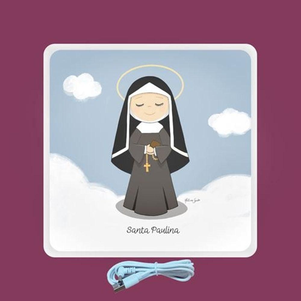 Luminária Usb Mini Santa Paulina - Toque De Elegância E Charme Para Seu Espaço