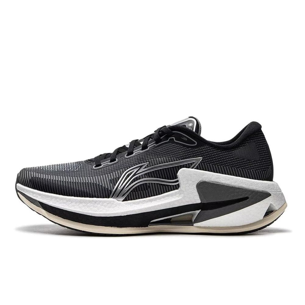 Zapatillas para correr para hombre LI-NING Furious Rider 8 negras y grises talla US 7.5