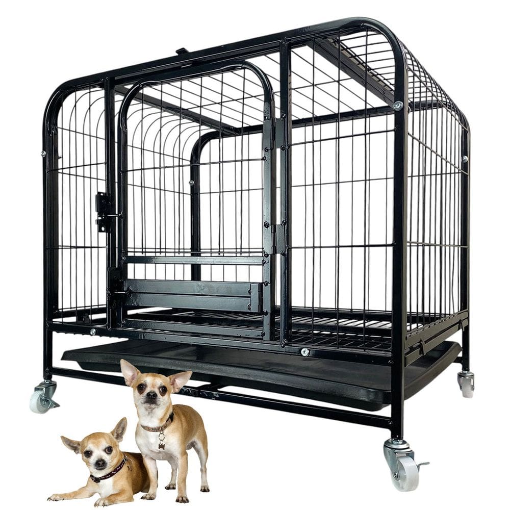 Gaiola Pet Cao Gato Cachorro Animal de Estimaçao  Canil Pet Shop Bandeja Removivel Transporte Rodinhas Ambiente Seguro