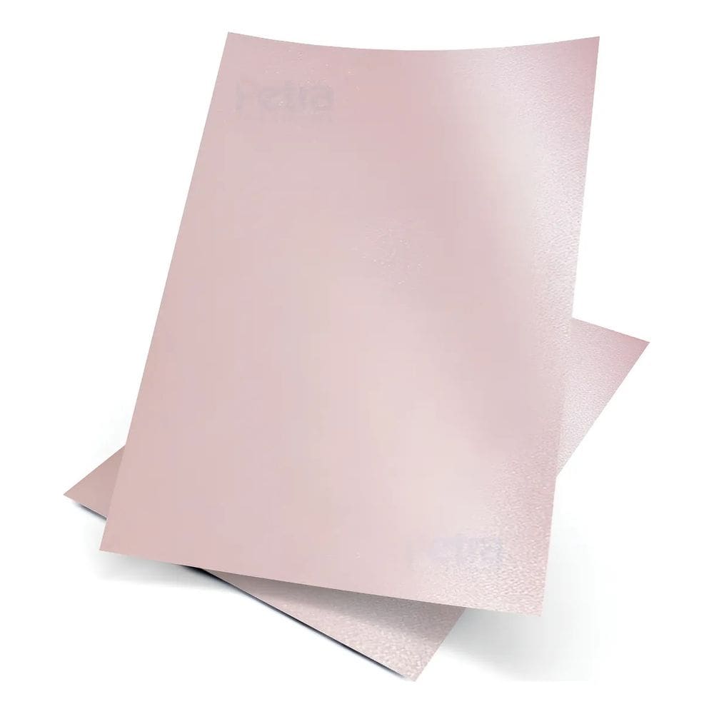 Papel A4 Metálico Pérola Rosa 180gr. 15fls - Filiperson