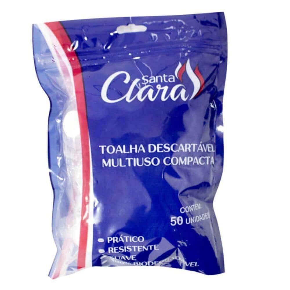Toalha Descartável Santa Clara Viscose 50 Unidades