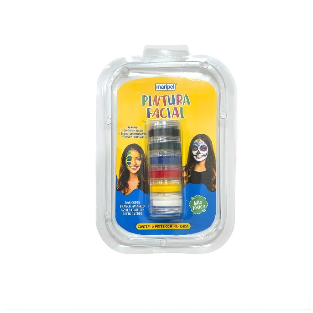 Tinta Cremosa Facial Pintura Facial | Torcidas | Festas | Datas Comemorativas | Teatro| Fantasias - Maripel