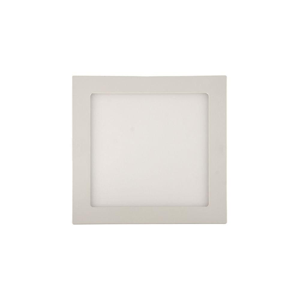Painel De Led Blumenau Slim Quadrado De Embutir 12w Bivolt 4100k Luz Neutra