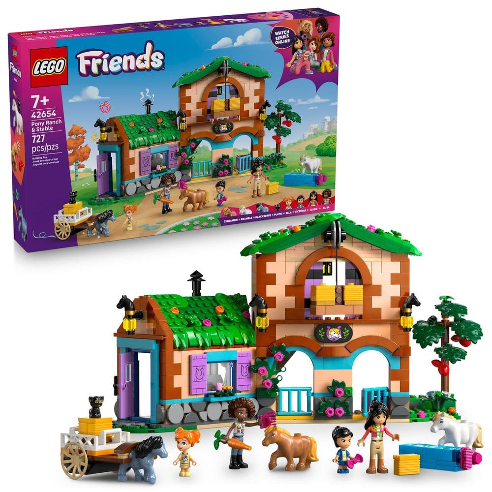 Brinquedo de construção LEGO Friends Pony Ranch & Stable 42654