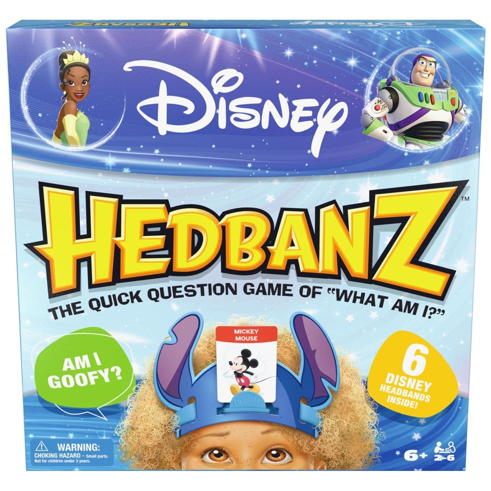 Jogo de Adivinhação Spin Master Games Disney Hedbanz com Disney