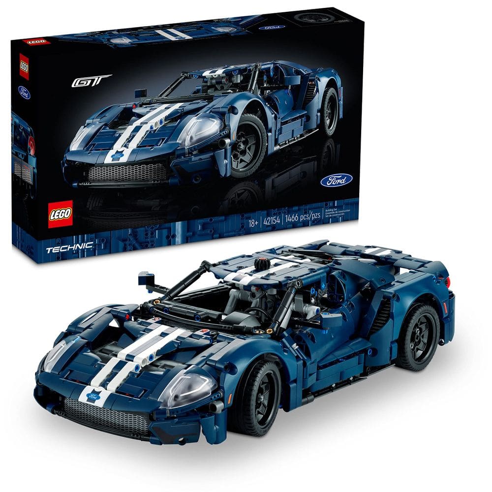 Kit de modelo de carro LEGO Technic 2022 Ford GT 42154 escala 1:12