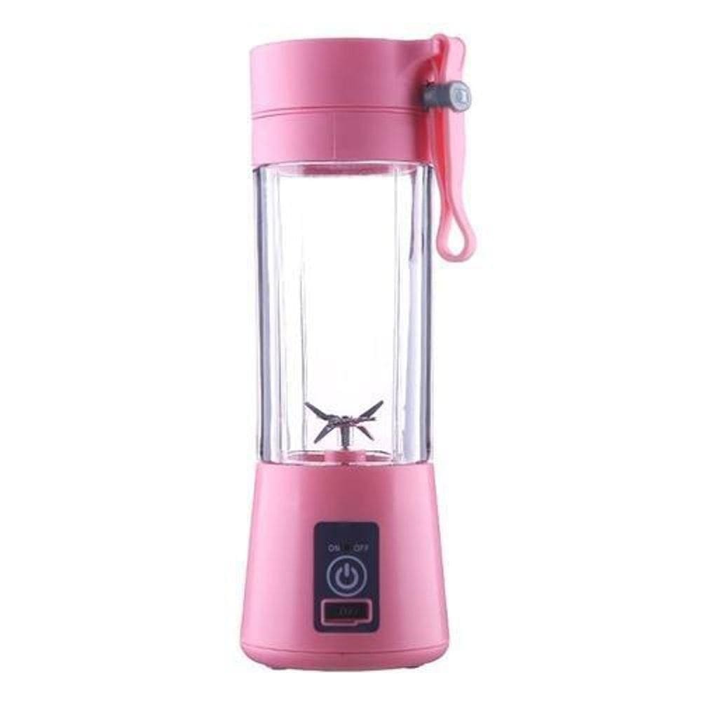 Mini Liquidificador Mixer Juice Usb Rosa