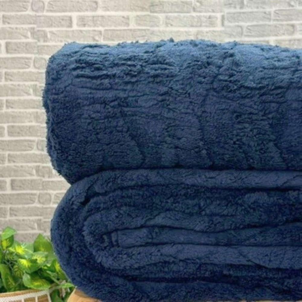 Cobertor Casal Peloart Premium Azul Marinho