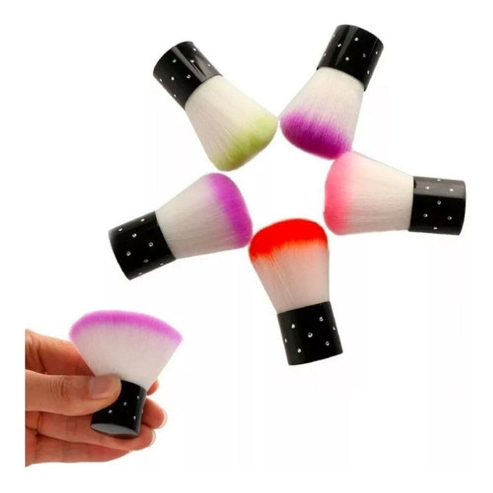 Pincel Espanador De Pó Para Unhas De Gel Acrigel Pompom