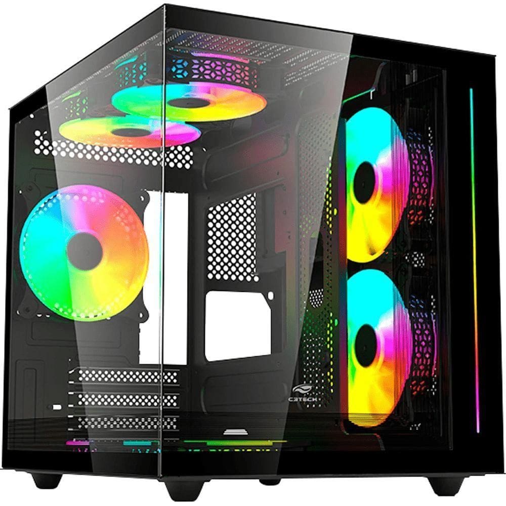 Gabinete Gamer Aquarius C3tech Mt-g810 Sem Fans Preto