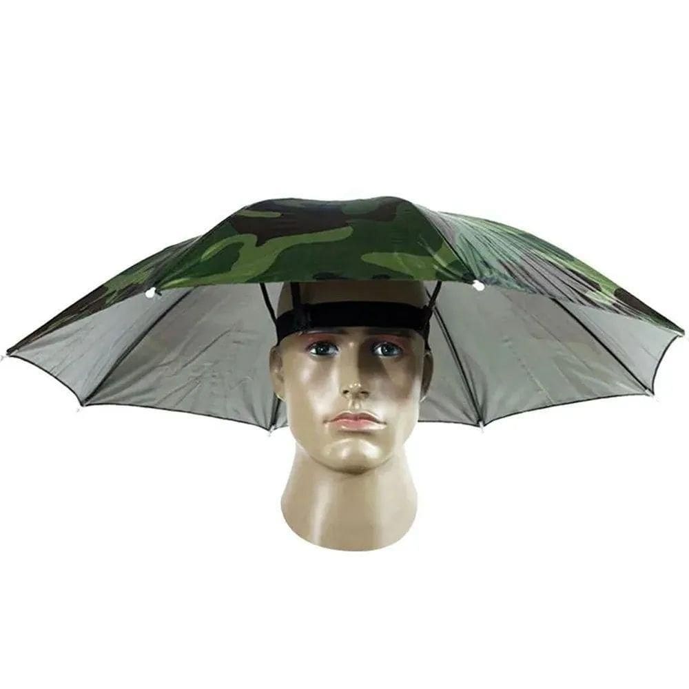 Chapéu Guarda-chuva Camuflado Protetor Camping Passeio Pesca Praia