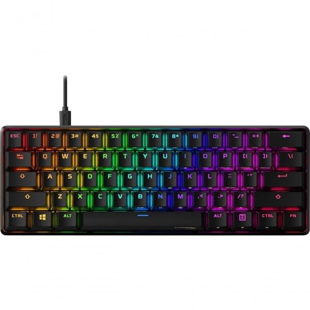Teclado Mecânico Gaming Hyperx Alloy Rgb Back - Preto