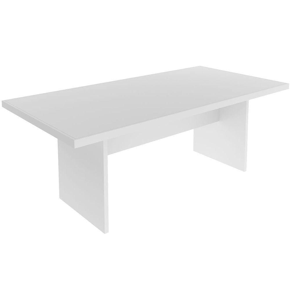 Mesa De Reunião Para Escritório Grande Branco