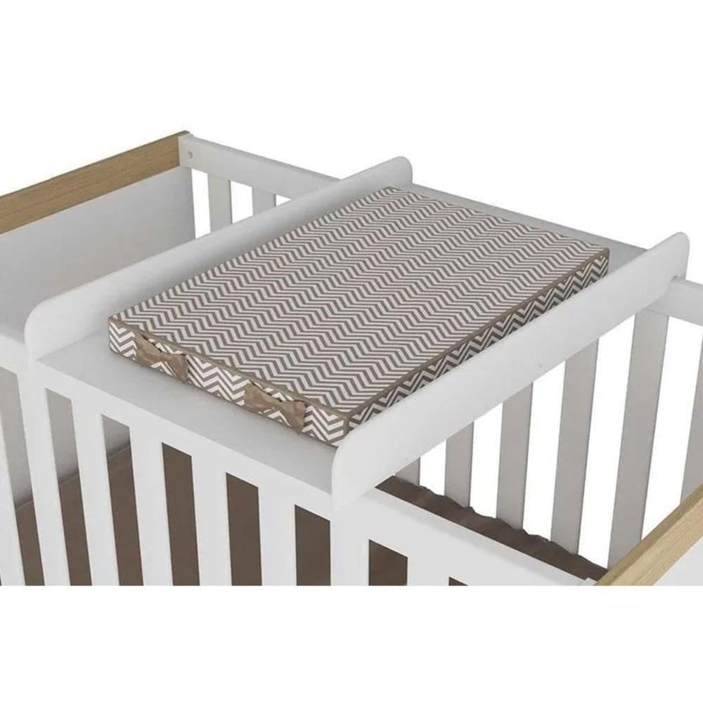 Multiuso De Quarto Bebê Trocador Infantil 711 Branco - Peroba