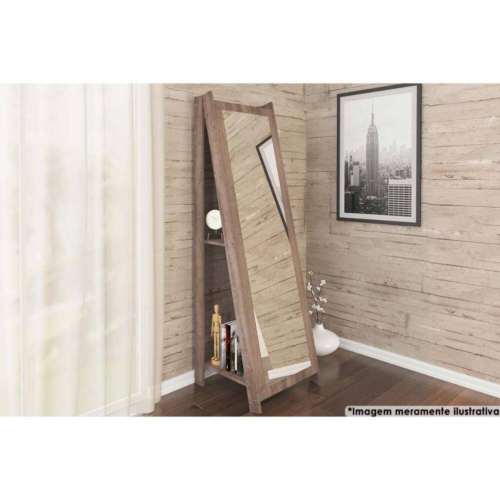 Multiuso Quarto Casal Espelho Rt 3083 Rustico - Movelbento