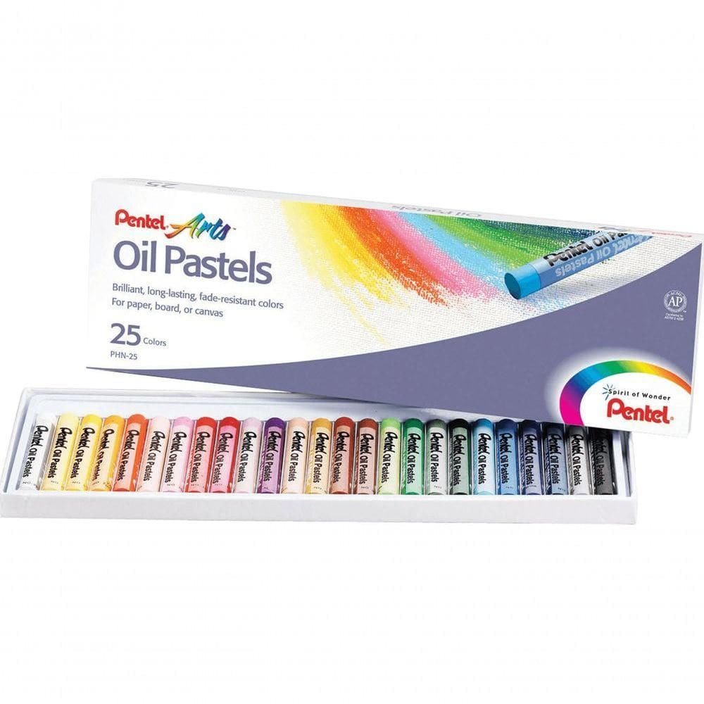Giz Pastel óleo 25 Cores - Pentel -