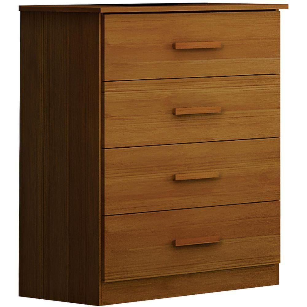 Cômoda Rubi Cinamomo 4 Gavetas Leifer Móveis