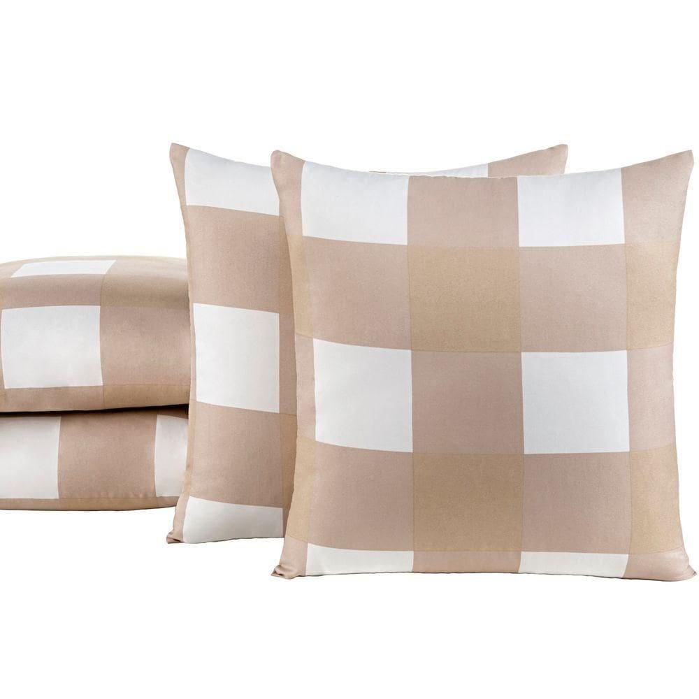 Almofadas Cheias Dolce Vita 04 Peças - Caqui